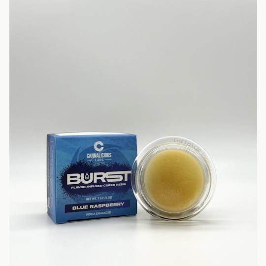 Cannalicious Labs - Burst Flavor-Infused Cured Resin – Blue Raspberry - 1