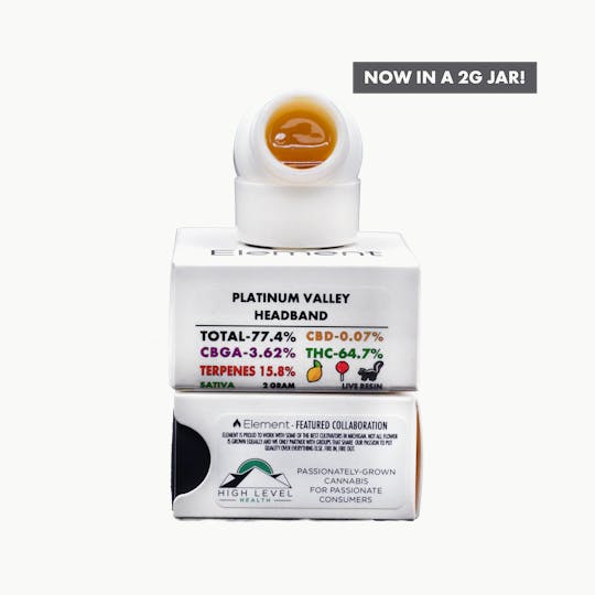 Element - Element Live Resin 2g - Platinum Valley Headband - 1