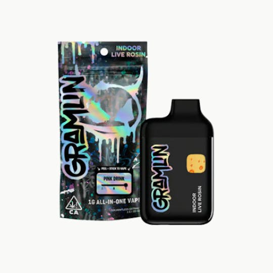 Gramlin - Pink Drink Indoor Live Rosin AIO 1g Vape - 1