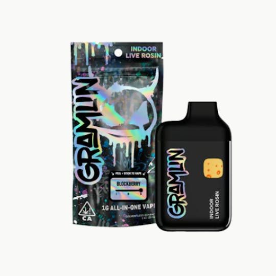 Gramlin - Blockberry Indoor Live Rosin AIO 1g Vape - 1