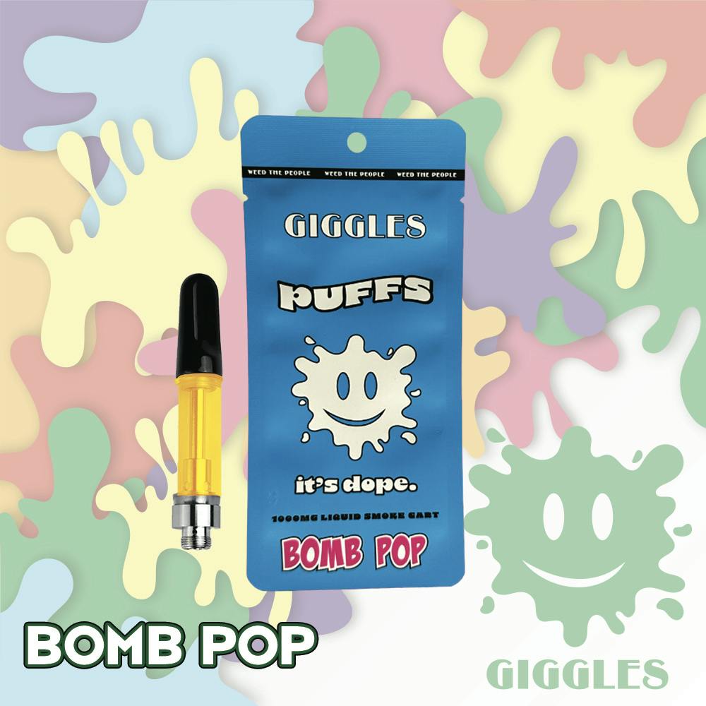 Giggles - Giggles Puffs | Bomb Pop | 1g Cart - 1