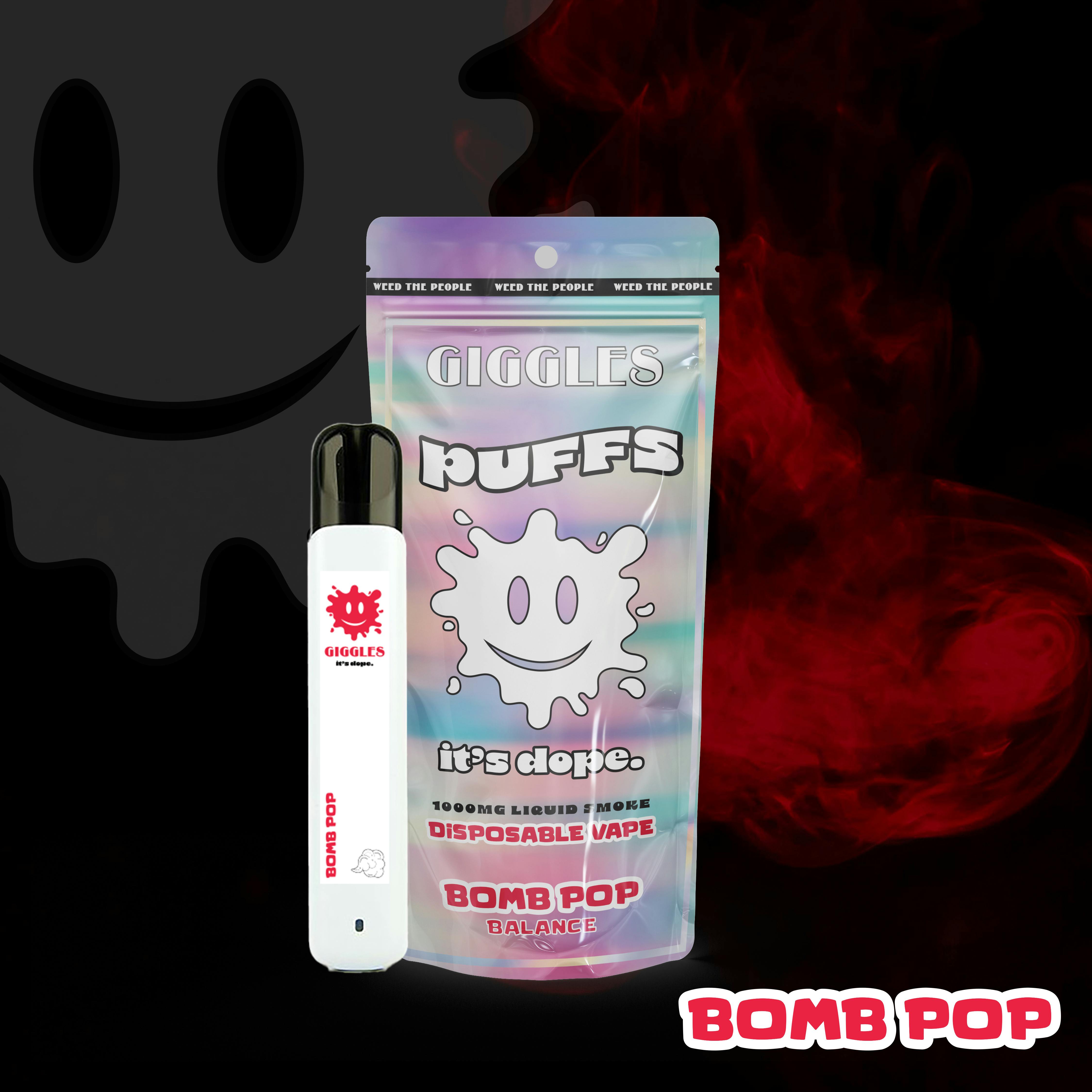 Giggles - Giggles Puffs | Bomb Pop | 1g Disposable - 1