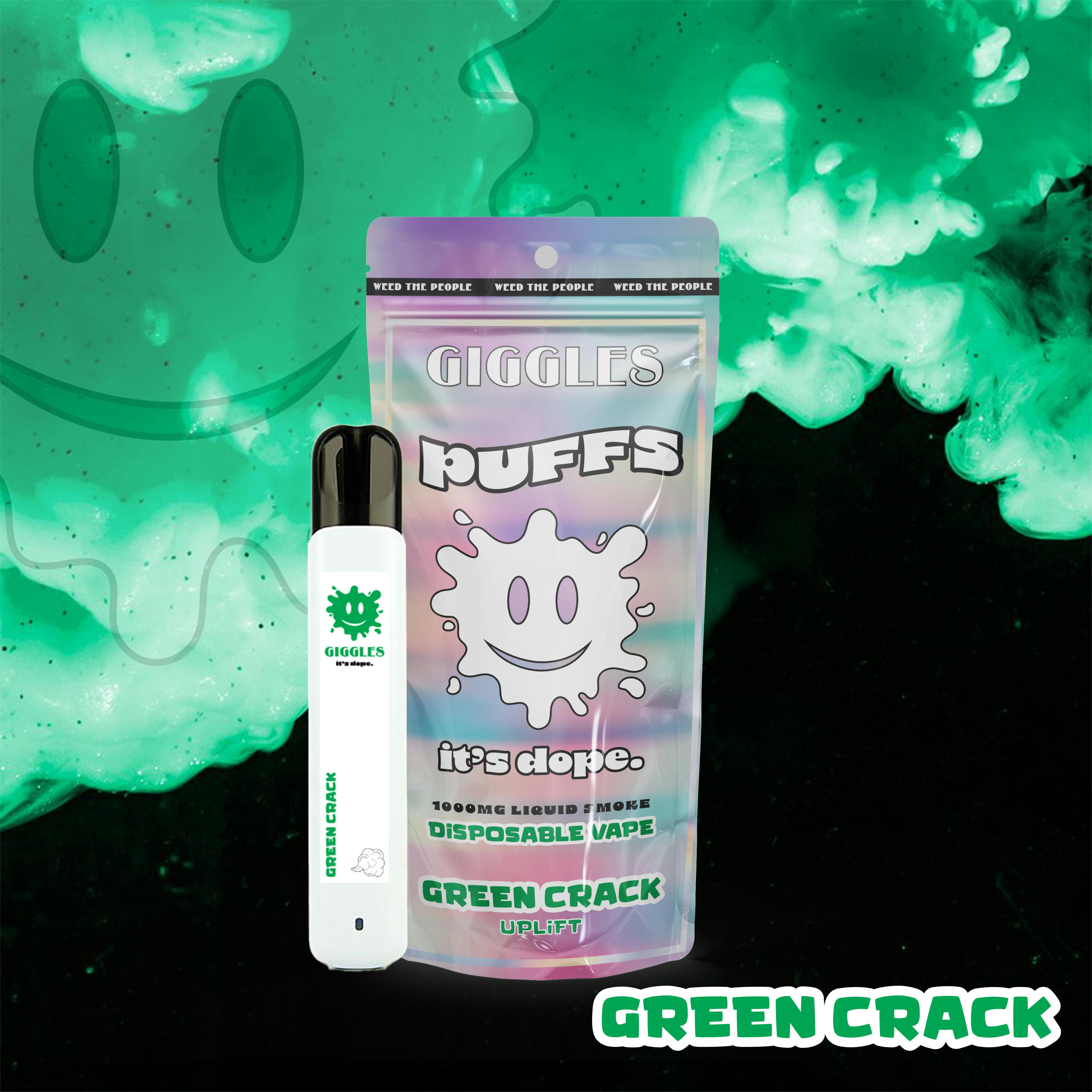 Giggles - Giggles Puffs | Green Crack | 1g Disposable - 1