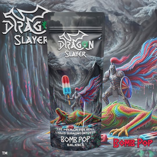 Giggles - Dragon Slayers | Bomb Pop | Infused Pre-roll | 1.2g - 1