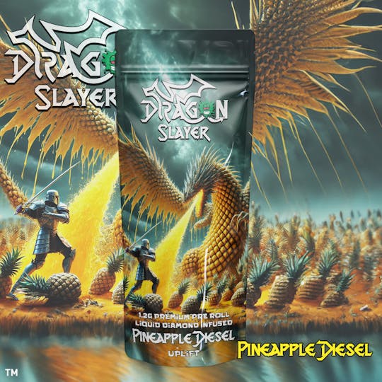 Giggles - Dragon Slayers | Pineapple Express | Infused Pre-roll | 1.2g - 1