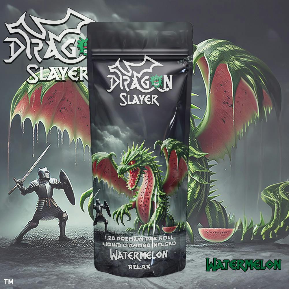 Giggles - Dragon Slayers | Watermelon | Infused Pre-roll | 1.2g - 1