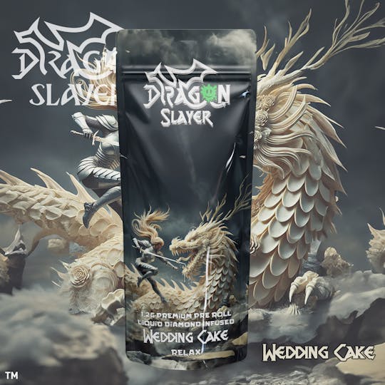 Giggles - Dragon Slayers | Wedding Cake | Infused Pre-roll | 1.2g - 1