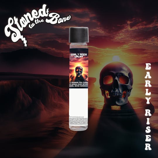 Stoned to the Bone - Early Riser | Live Bubble Hash & Diamond Infused Pre-Roll | 1g - 1