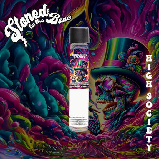 Stoned to the Bone - High Society | Live Bubble Hash & Diamond Infused Pre-Roll | 1g - 1