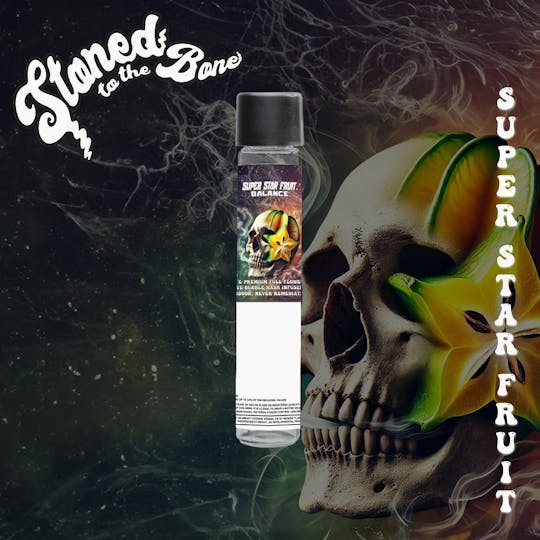 Stoned to the Bone - Super Star Fruit | Live Bubble Hash & Diamond Infused Pre-Roll | 1g - 1