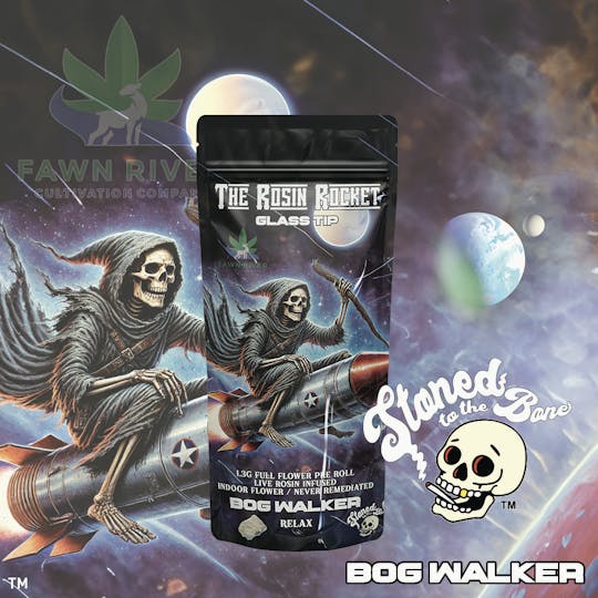 Stoned to the Bone - BOG Walker | Rosin Rocket | Infused Pre-Roll | 1.3g - 1