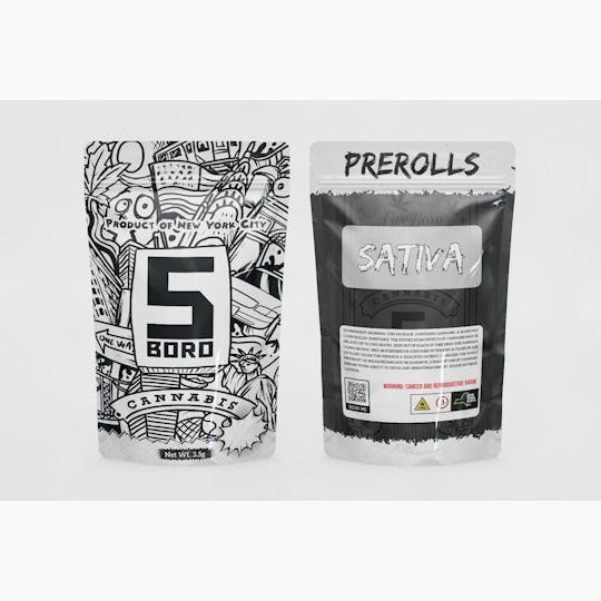 5Boro Cannabis - 5Boro | Amnesia Haze | Pre Roll | 5pk - 1