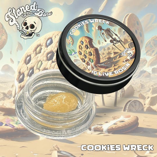 Stoned to the Bone - Cookies Wreck | Live Rosin | 1g - 1