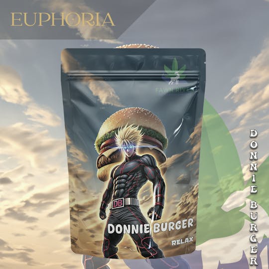 Euphoria Brand - Donnie Burger | Euphoria | Pre-Pack Flower | 28g - 1