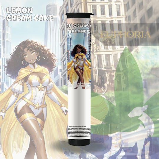 Euphoria Brand - Lemon Cream Cake| Euphoria | Pre-Roll | 1g - 1