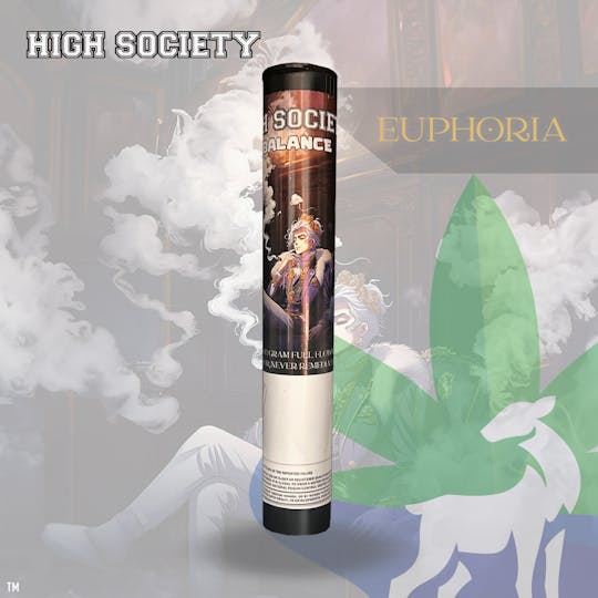 Euphoria Brand - High Society | Euphoria | Pre-Roll | 1g - 1
