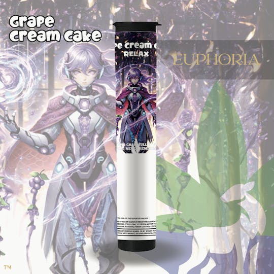 Euphoria Brand - Grape Cream Cake | Euphoria | Pre-Roll | 1g - 1