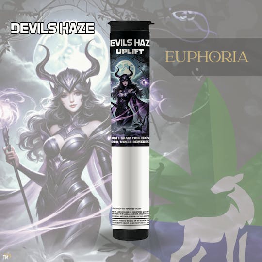 Euphoria Brand - Devil's Haze | Euphoria | Pre-Roll | 1g - 1