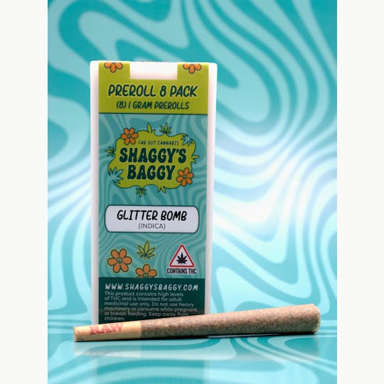Shaggy's Baggy - Glitter Bomb Preroll 8 Pack - Shaggy's Baggy - 1