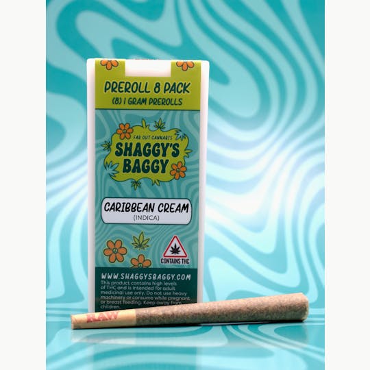 Shaggy's Baggy - Caribbean Cream Preroll 8 Pack - Shaggy's Baggy - 1