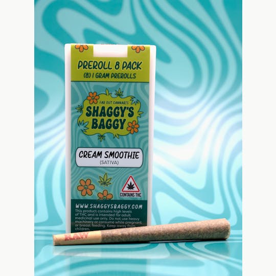 Shaggy's Baggy - Cream Smoothie Preroll 8 Pack - Shaggy's Baggy - 1
