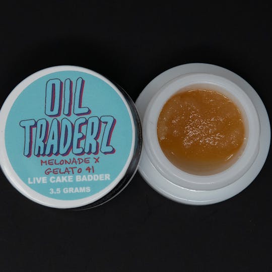 Oil Traderz - 3.5g Melonade X Gelato 41 Live Cake Badder - Oil Traderz (Hybrid) - 1