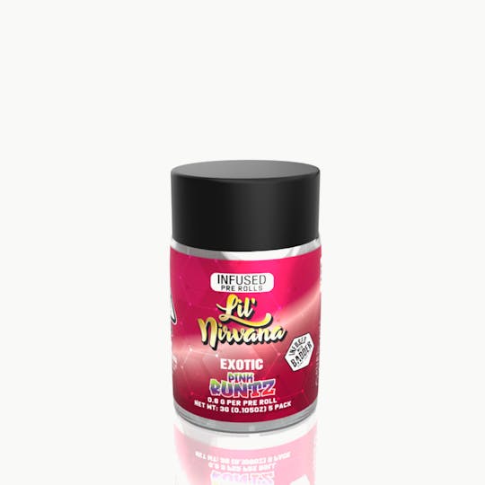 Pure Nirvana - Lil Nirvana Pink Runtz Infused Pre-Rolls - Hybrid 5 Pack - 1