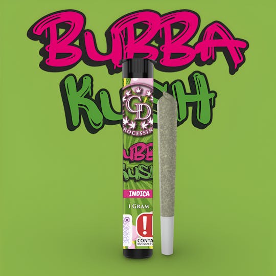 GD CANNABIS PROCESSING - 1G PRE-ROLL BUBBA KUSH - 1