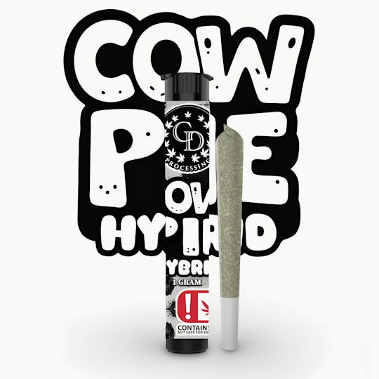 GD CANNABIS PROCESSING - 1G PRE-ROLL COW PIE - 1