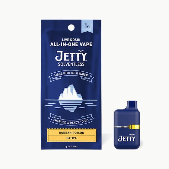 Jetty Extracts - Durban Poison Solventless All-in-One Mini Tank Vape - 1