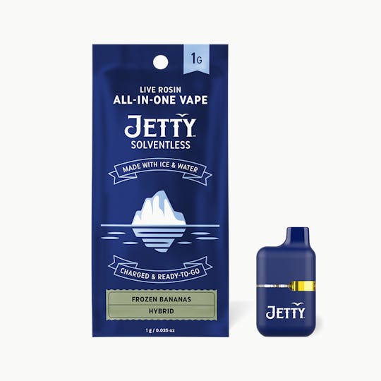 Jetty Extracts - Frozen Bananas Solventless All-in-One Mini Tank Vape - 1