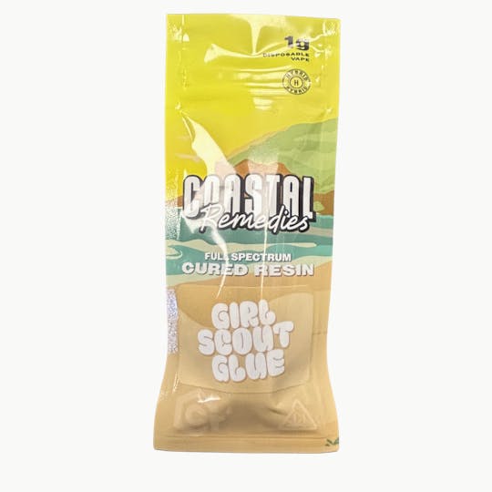Coastal Remedies - Girl Scout Glue | 1g Cured Resin Disposable | Coastal Remedies - 1