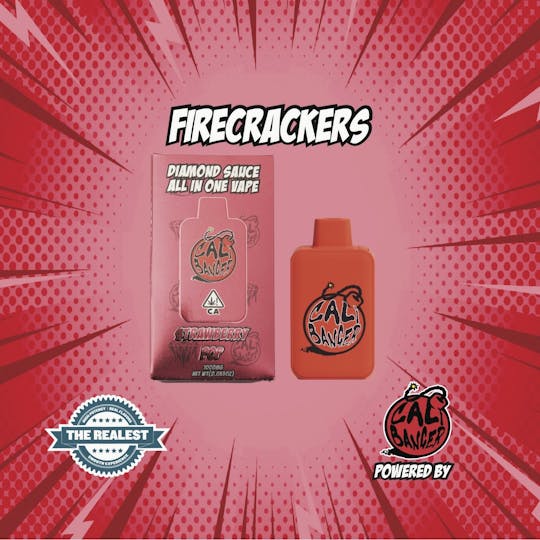Firecracker by Cali Banger - Cali Banger Vape Strawberry Pop - 1.0 G (Live Resin) - 1