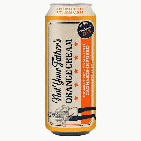 Not Your Father's - ORANGE CREAM | 16OZ SODA | 100MG THC + 25MG CBD - 1