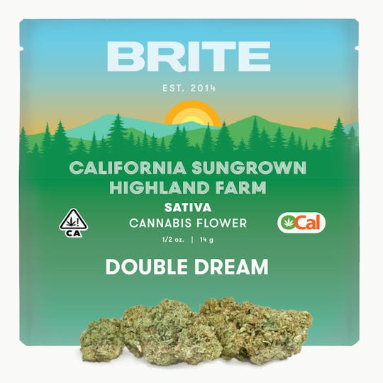 Brite Labs - BRITE Highland OCal Sun-Grown Flower (14g) - Sativa - Double Dream - 1