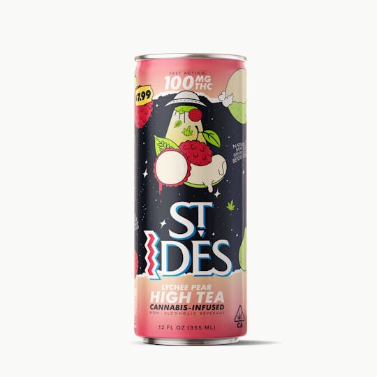 ST IDES - PEAR LYCHEE TEA | 12OZ HIGH TEA 100MG - 1