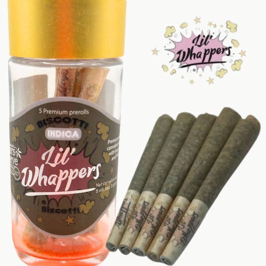 Farmers Reserve - Lil Whappers infused prerolls Biscotti pack of 5 - 1