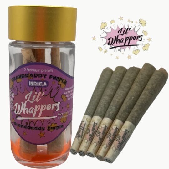 Farmers Reserve - Lil Whappers infused prerolls Grandaddy Purple pack of 5 - 1