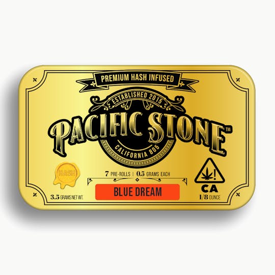 Pacific Stone - Blue Dream Sativa Hash Infused Pre-Rolls 7pk (3.5g) - 1