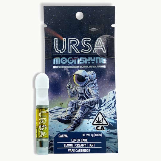 URSA Extracts - Lemon Cake 1G Moonshyne Cartridge - 1