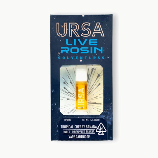 URSA Extracts - Tropical Cherry Banana 1G Live Rosin Cartridge - 1