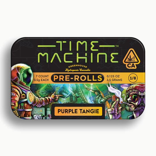 Time Machine - Purple Tangie Sativa Pre-Roll .5g 7-Pack (3.5g) - 1