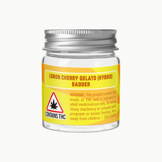 Amber Valley - Amber Valley Badder 7g - Lemon Cherry Gelato (H) - 1