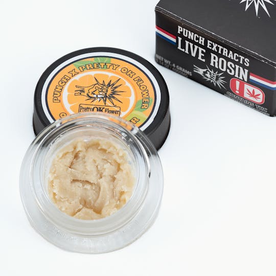 Punch Edibles & Extracts - Orange Power Silver Tier Live Rosin Cold Cure Badder (4g) - 1