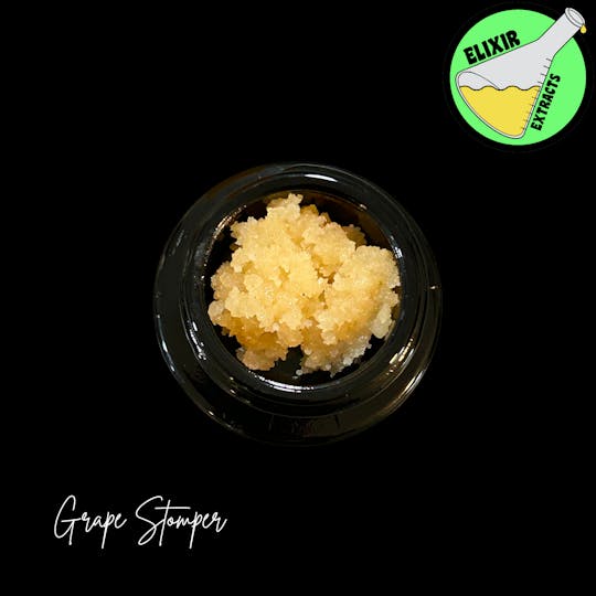 Elixir Extracts - Grape Stomper Cured Resin Baller Jar (3.5G) - 1