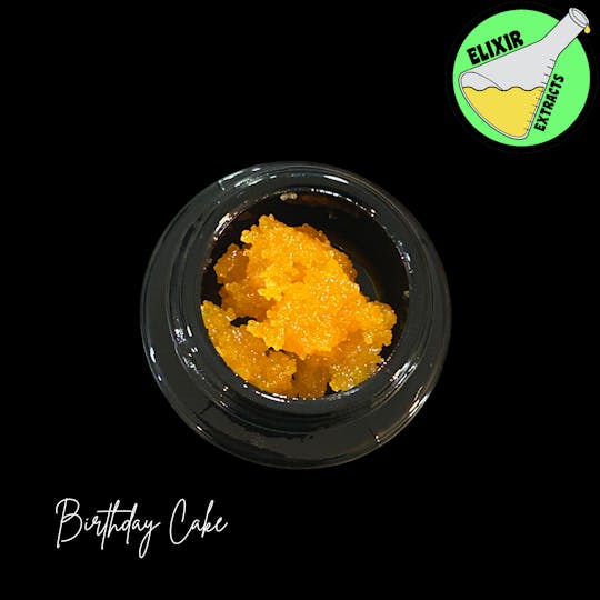 Elixir Extracts - Birthday Cake Cured Resin Baller Jar (3.5G) - 1