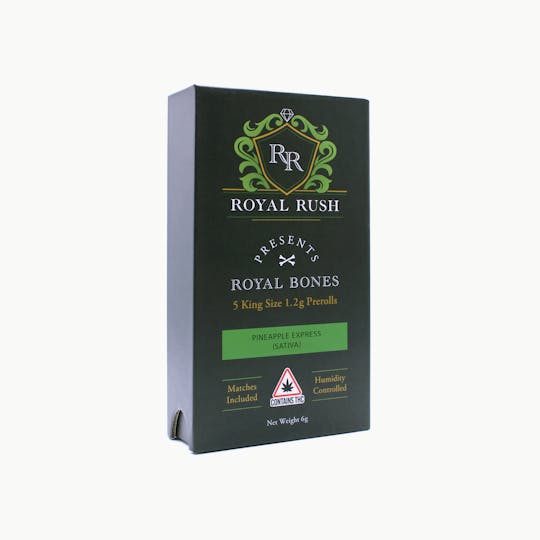 Royal Rush - Royal Bones Pre-Roll 1.2g 5pk - Pineapple Express (S) - 1
