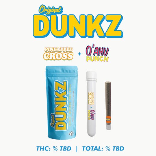 Original Dunkz - PINEAPPLE CROSS FLOWER (1.5G) X O'AHU PUNCH ROSIN (0.5G) HASH HOLE - 1