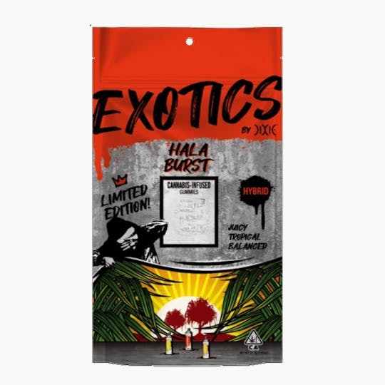 Dixie Brands - Dixie- Exotics Hala Burst 200mg Gummies - 1