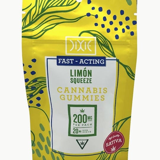 Dixie Brands - Dixie - Limon Squeeze Fast-Acting 200mg Gummies - 1